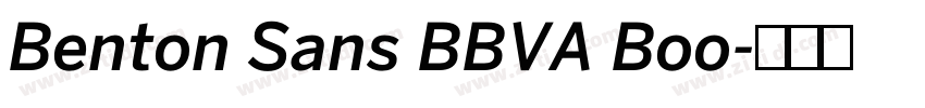 Benton Sans BBVA Boo字体转换